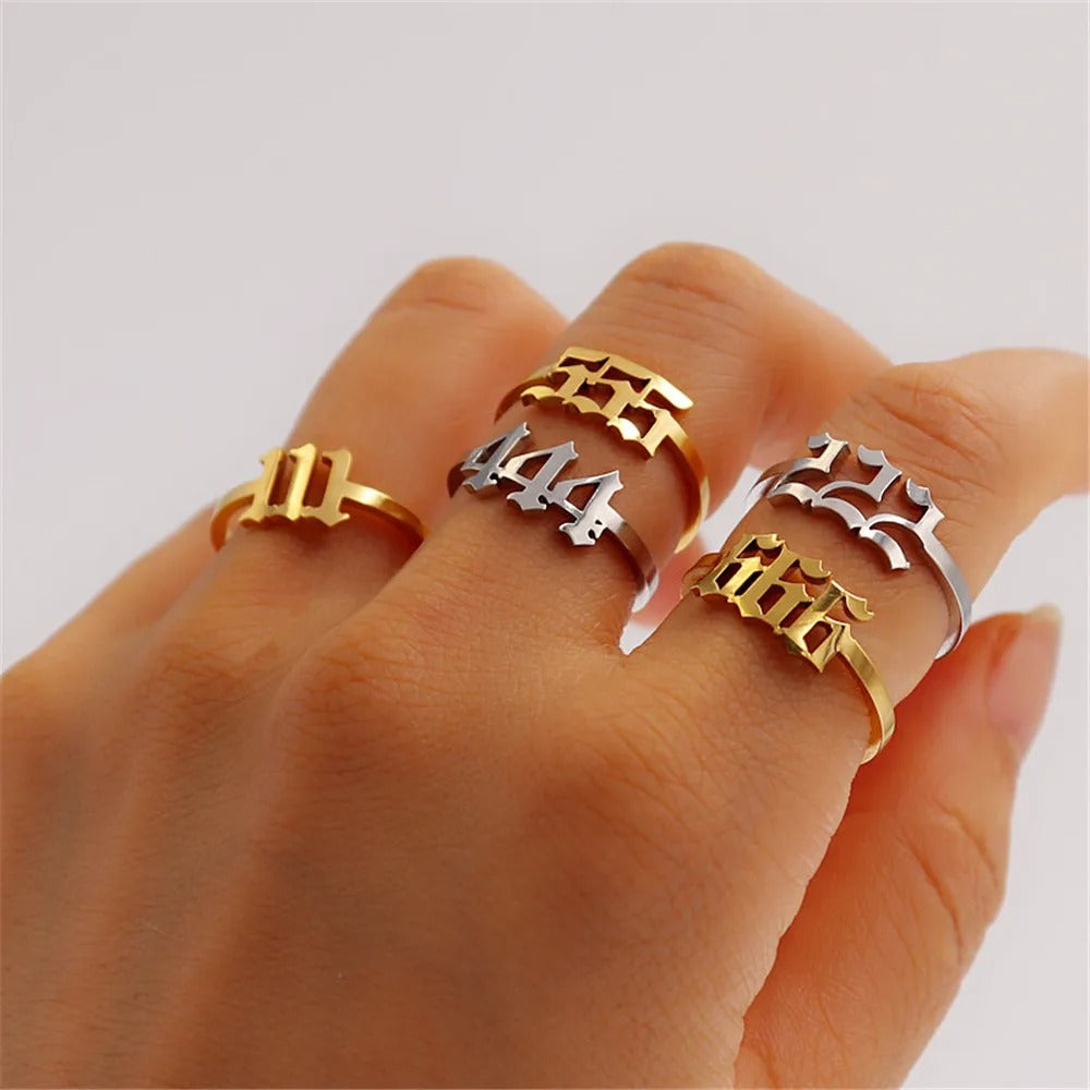 lucky number angel number ring