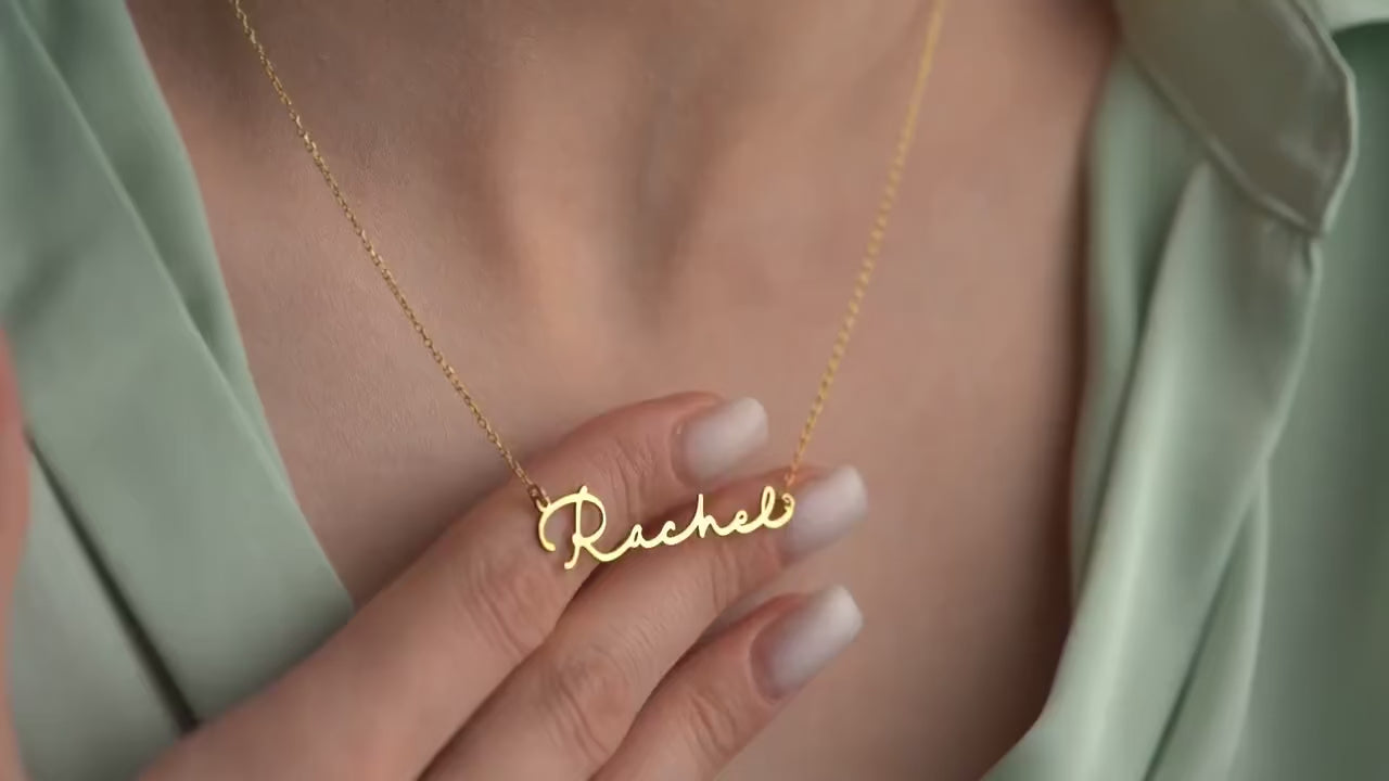 personalised custom name necklace jewellery UK