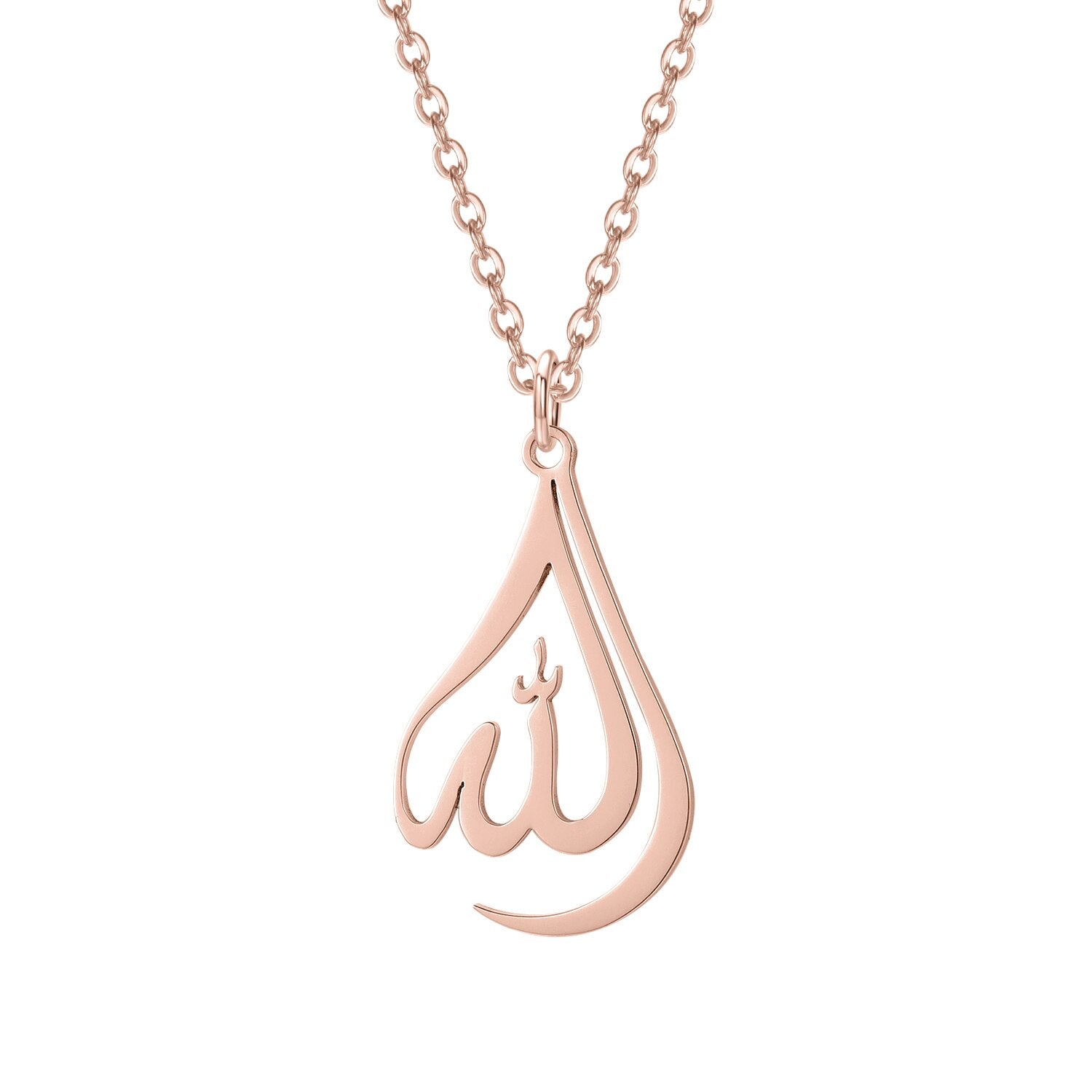 Buy PROSTEEL Stainless Steel Allah Necklace, Muslim Islamic  Jewelry,Crescent Moon,Eid Gift,Arabic Necklace,Gold/Silver Tone, Come Gift  Box Online at desertcartINDIA